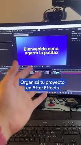 Organiza tu proyecto de After Effects asi de facil #aftereffects #motiongraphics #videoeditor #adobe 