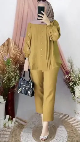 Setelan Zoya Set Bordir Bahan Crinkle Airflow Kancing Aktif #setelanwanita #setelanzoya #fyp 
