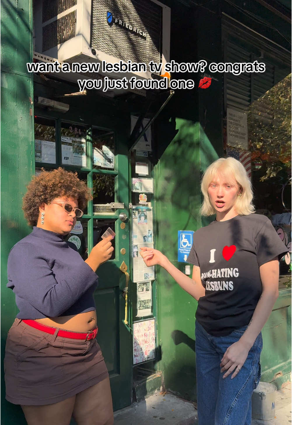 Just got started filming this weekend👩‍❤️‍💋‍👩 follow along for the journey that is Man-Hating Lesbians💋🎬 (the tv show!! about lesbians!! in nyc!!)  #wlw #lesbian #lesbiansoftiktok #cubbyhole #henriettahudson #thewoods #chappellroan #goodluckbabe #muna #film #filmtok #queerfilm 