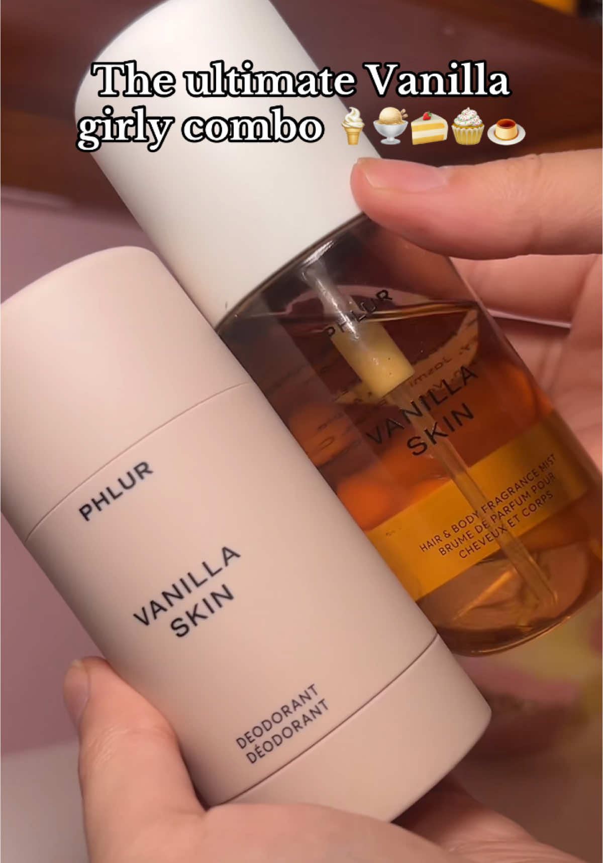 Makes me smell like a literal snack 😭##vanilla##phlur##smellgood##viralvideo##perfume##girly##deoderant##yummy##delicious##TikTokShop##relatable##glitzglamghouls##yum##grwm##combo##update##spookybeauty@@Phlur Fragrances ##creatorsearchinsights