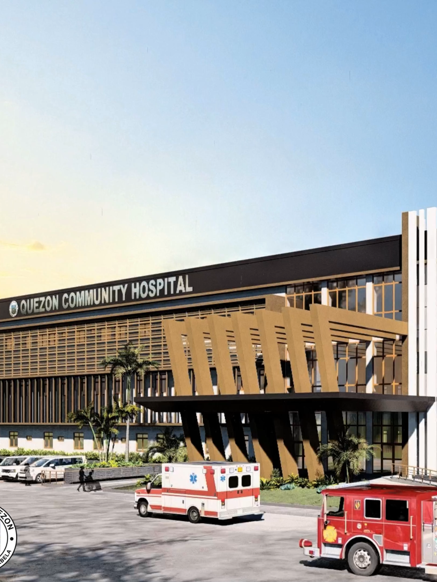 THE QUEZON COMMUNITY HOSPITAL - Quezon, Isabela #jfmendozaarchitecturalservices #Architect #HospitalDesign #hospitaltiktoks #hospital