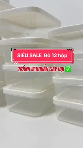 SIÊU SALE  Bộ 12 hộp #hopdungthucpham #hopdungthucphamtulanh #hoptrudongtulanh #hopdungdoan #hokori #ntchuyengiadung 