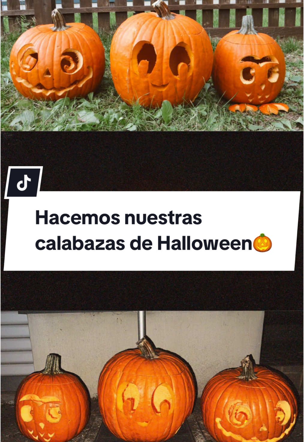 En esta casa somos fan de Halloween 🎃👻 #carvingpumpkin #pumpkinseason #halloween 