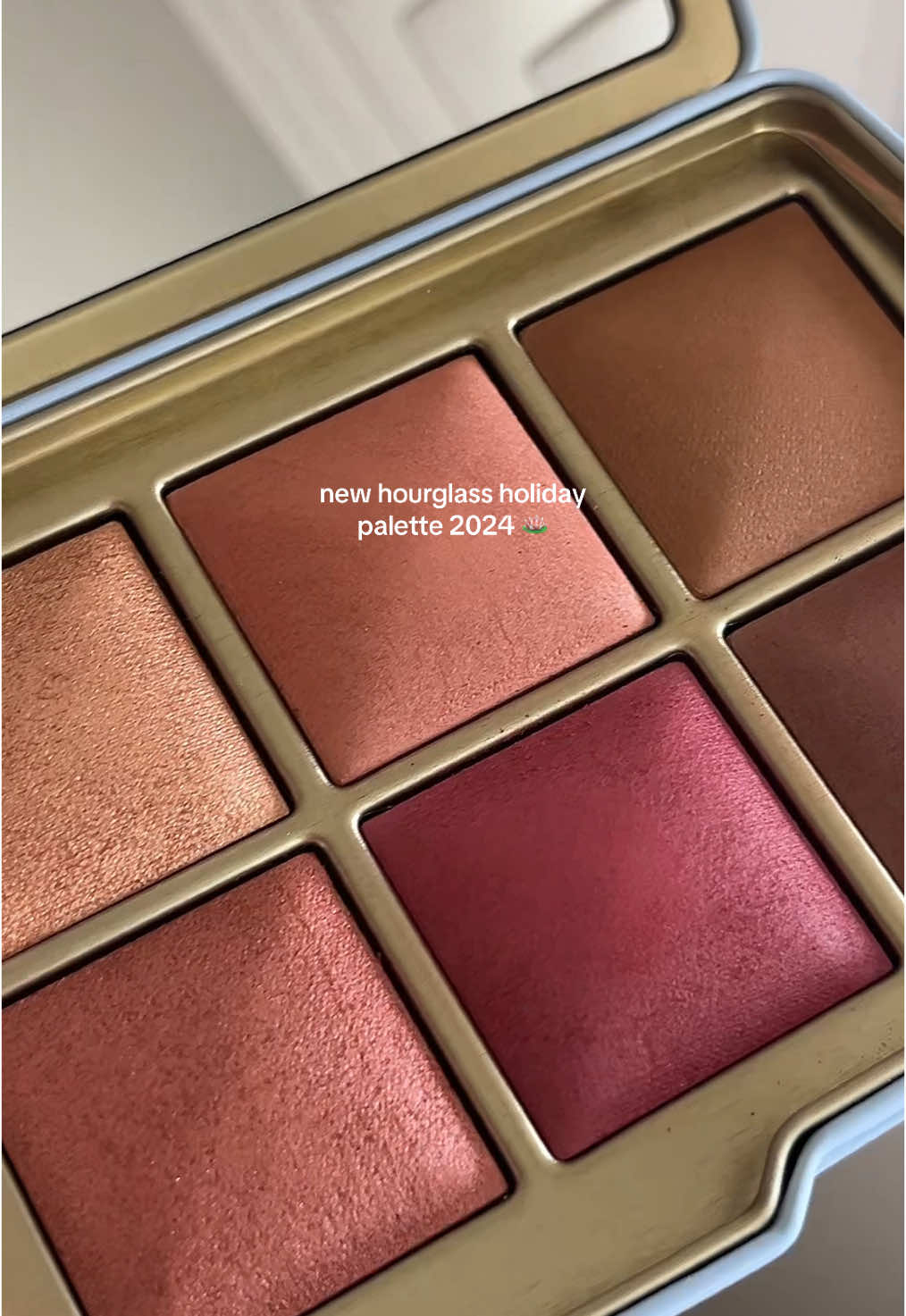 in love with this palette 🪷🐉🧿 #hourglass #hourglasspalette #lotuspalette #hourglassholidaypalette #mecca #ambientlighting 