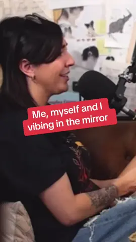 It’s all fun and games until we wake up thinking about those nights at 3 am for no reason. #drunktok #podcasts #ladiesandtangents #momtok #mirror #vibing #girlsroom
