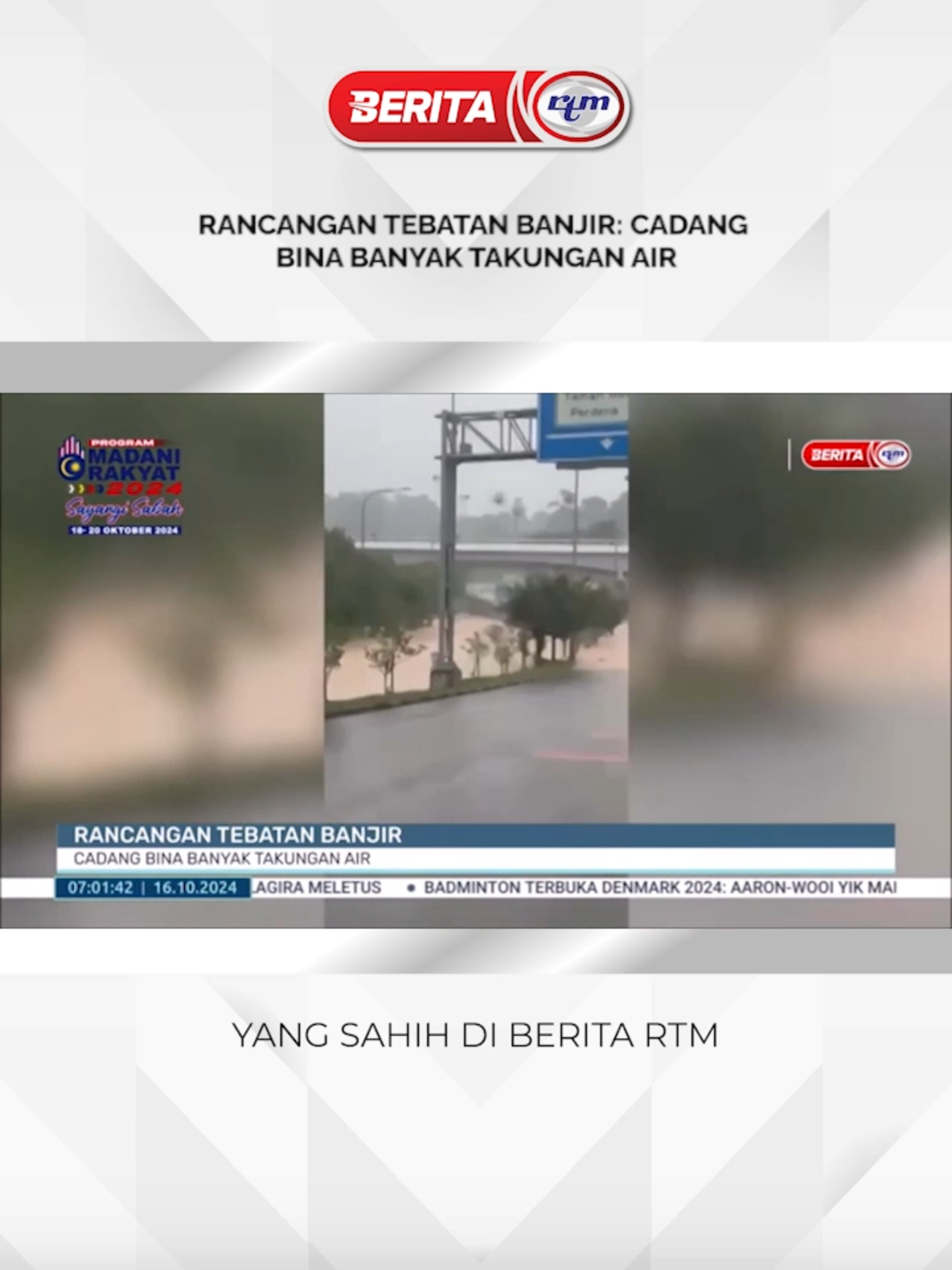 RANCANGAN TEBATAN BANJIR CADANG BINA BANYAK TAKUNGAN AIR #beritartm #rtm #trendingnewsmalaysia #viralvideos #fyp #beritaditiktok