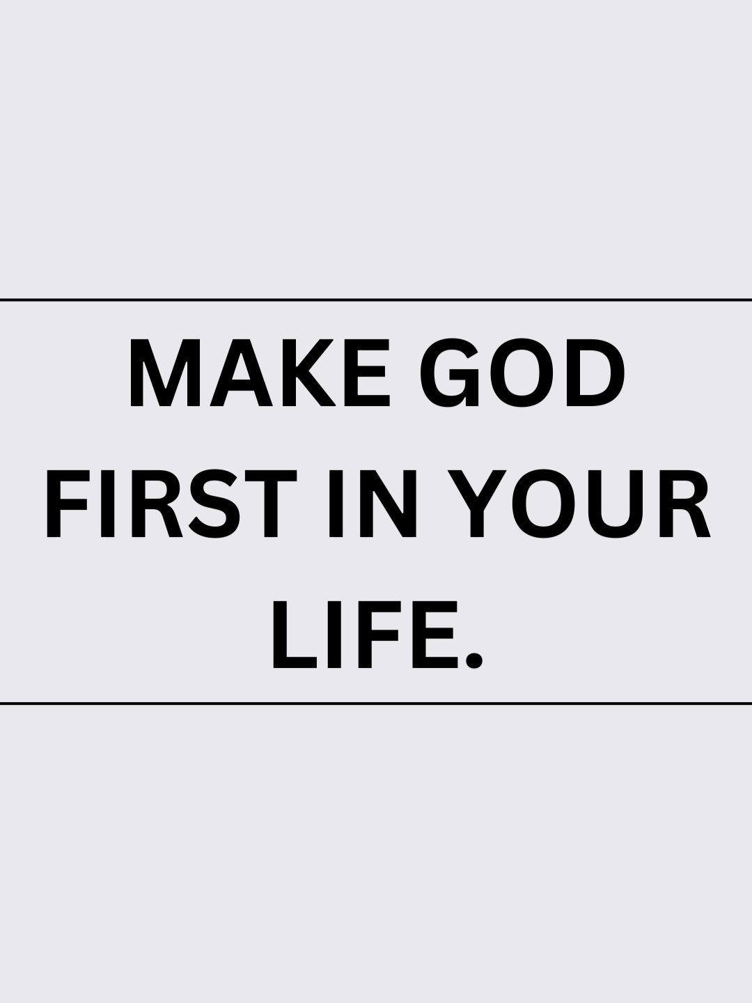 Make God first in your life. #God #Godfirst #kingdomofGod #bishoptitusmbai