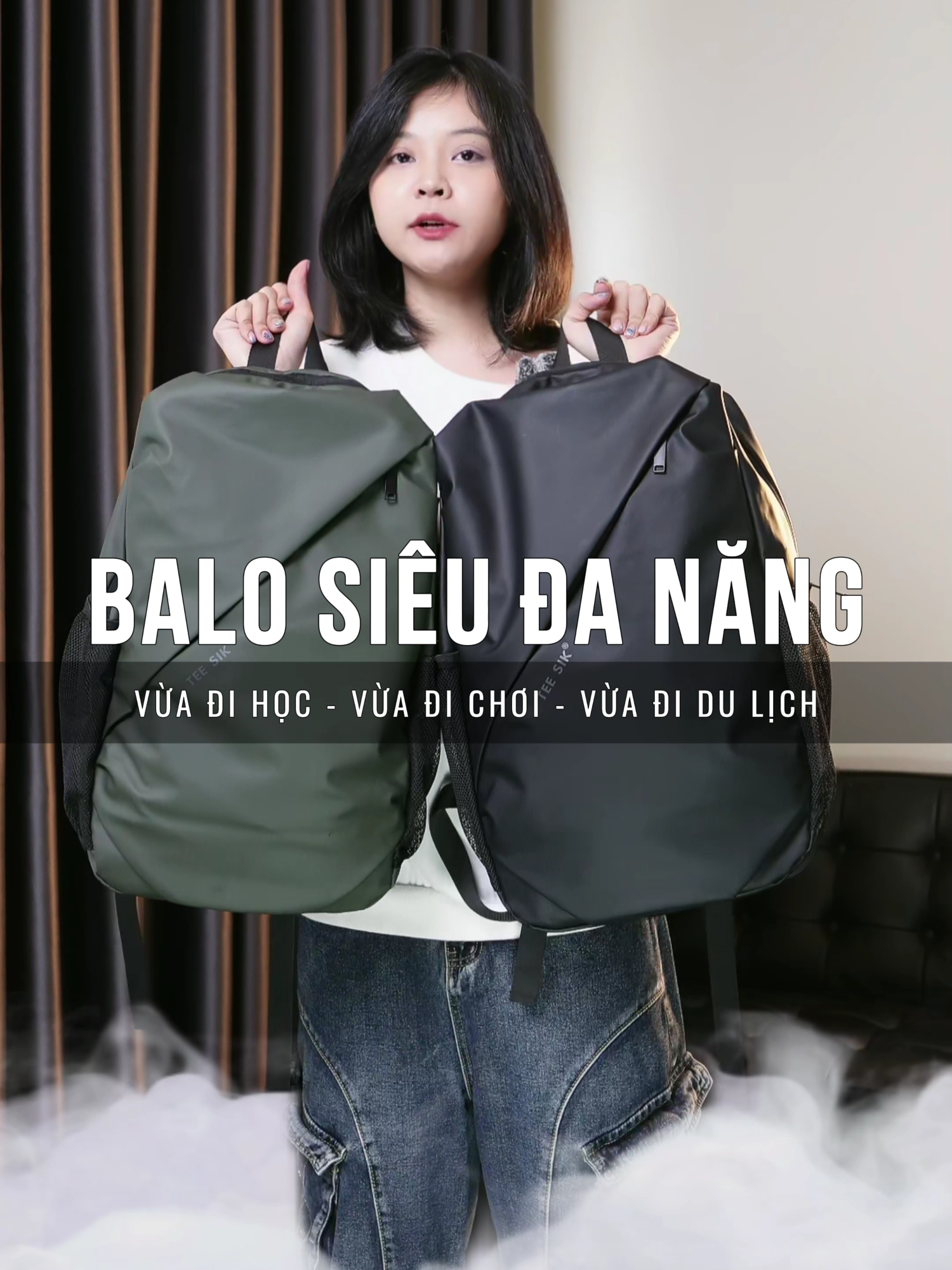 Mẫu balo siêu đa năng cực xịn xò nhà TEE SIK nha  #teesik #balo #balolaptop #balodulich