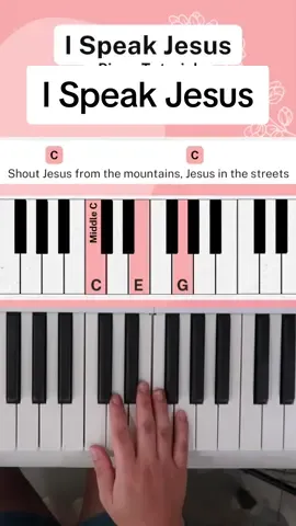 Welcome to my piano tutorial for 'I Speak Jesus' by  Charity Gayle. In this lesson, we'll be focusing on mastering the chords in the key of C for this beautiful worship song. Whether you're a beginner or looking to brush up on your skills, I'll guide you through each chord step by step, making it easy to follow along.  #ISpeakJesus #PianoTutorial #WorshipMusic #PianoCover #ChristianMusic #PianoLessons #GospelMusic