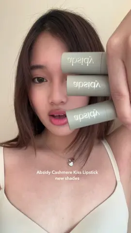 @Absidy Beauty 3 new shades of their cashmere lipstick 💋 #fyp #lipstick #lipproduct #makeupph #absidybeauty #makeuprecomendation 