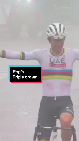 When the triple crown just isn’t enough 😅 #pogacar #roadcycling 