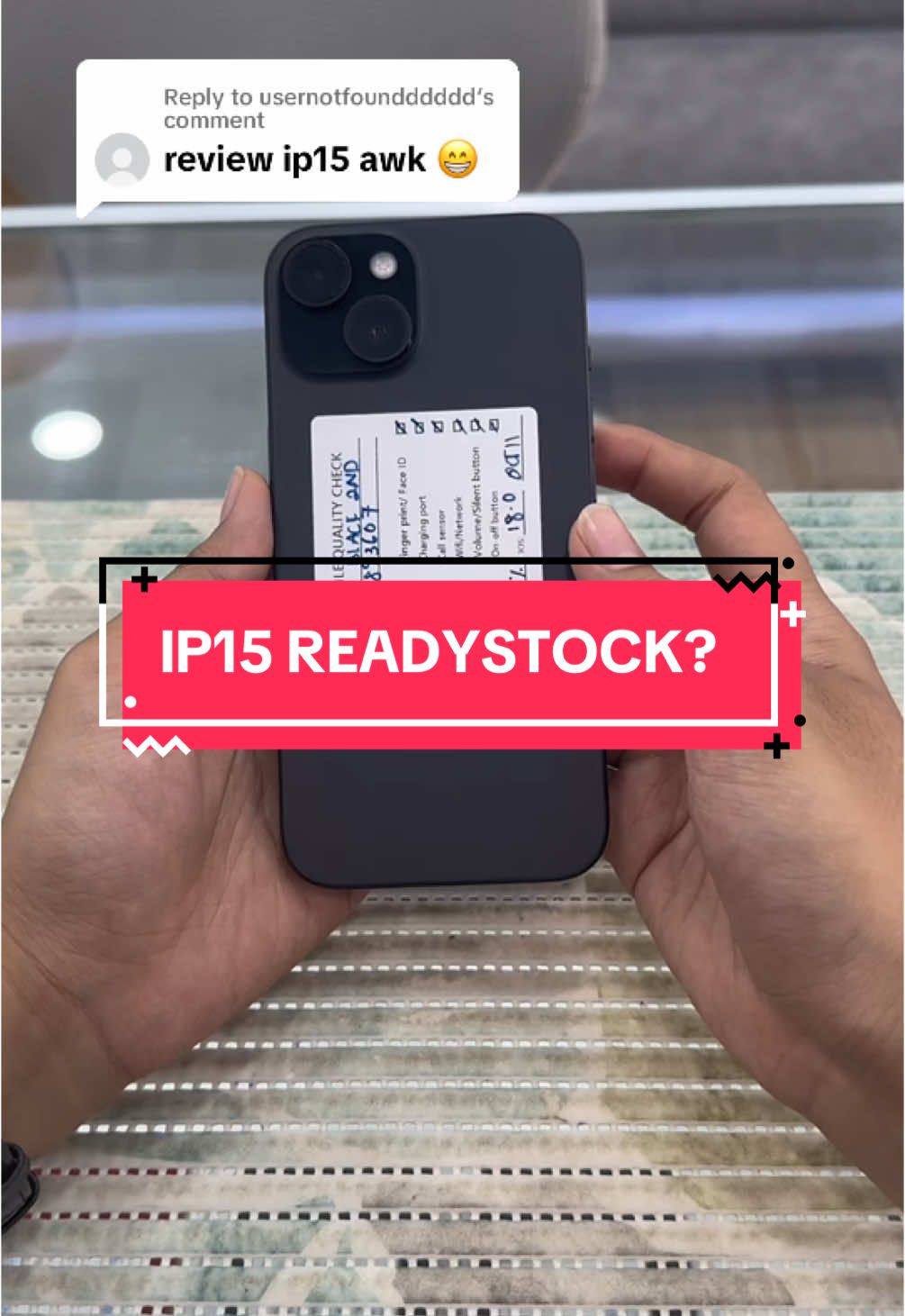 Replying to @usernotfoundddddd untuk pengetahuan sek awk ip15series dah readystock taw dkt kedai kita 😍 #iphonemurahkelantan #iphonemurahterengganu #iphonemurahkuantan #fyp #foryourpage #fypシ #tipsandtricks #tipsdebelleza #iphone #publikamobilekotabharu #review 