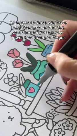 This colorful marker set is awesome! #markers#markerset#coloring#colourfulmarkers#markerpenset#markerpens#drawingmarker#pens#artsupplies#colouringpens