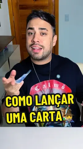 Segredo de como lançar uma carta🧙‍♂️🔥 #magica #segredo #fy 