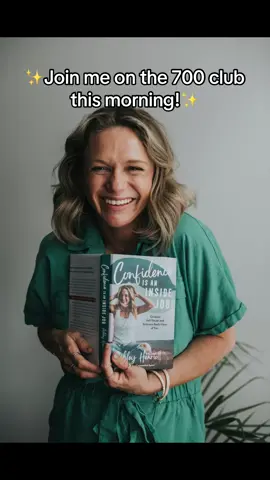 Join me in the 700 club this morning!! I can’t wait to share more with the world about this message that God has given me and placed on my heart!  See you there!  • • • • #confidenceisaninsidejobbook #christianauthor #700club #confidence #confidentwoman #christianwomen 