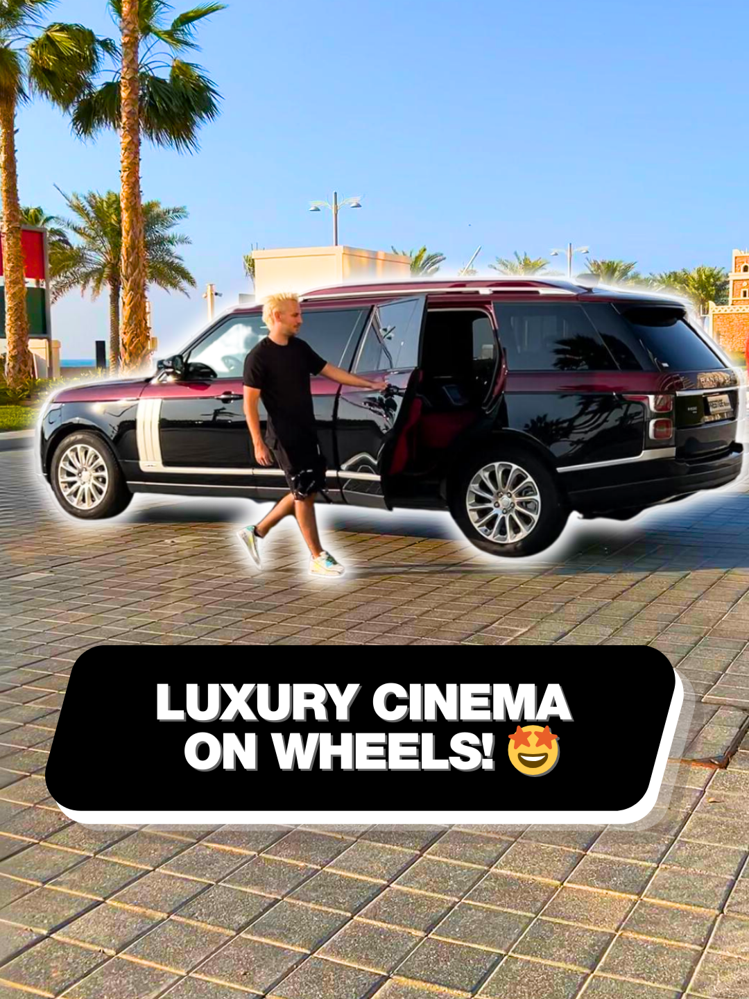 Who needs a cinema when you have this Range Rover...? 😮 #rangerover #limousine #cinema