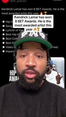 This includes awards for Not Like Us & Like That 👍🏽 Make sure y’all go follow @Trvp Still Boomin 🫡