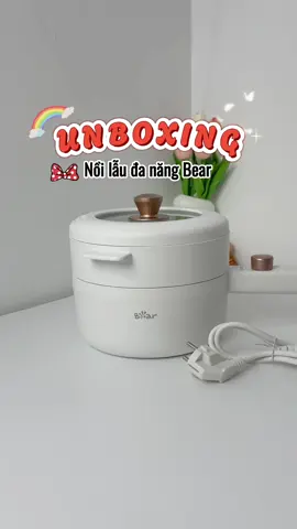 Nồi lẩu điện đa năng Bear 2-3 người ăn 👍 #xuhuong #noilaudien #noilaudanang #noilaumini #unboxing 