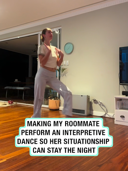 The things we do for situationships 😂 🤦‍♀️ 🎥: BViral #Tyla #funny #roommates #interpretivedance #situationship