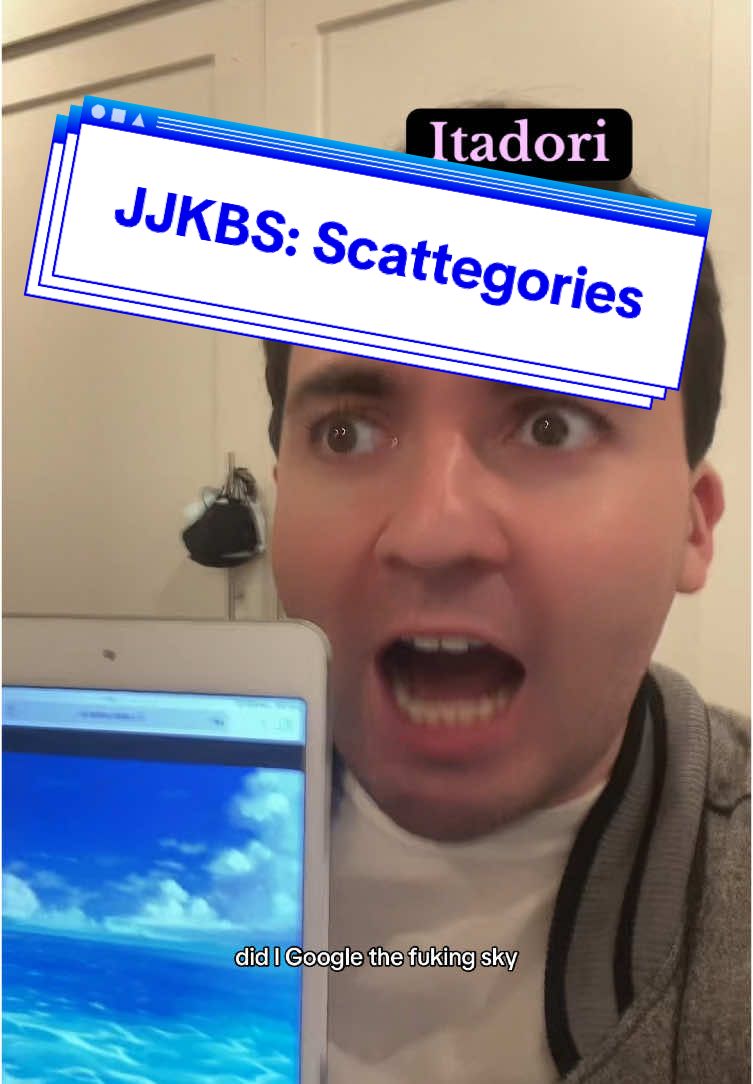 Jujutsu Kaisen - JJKBS: Scattegories #fyp #otaku #weeb #jjk #jujutsukaisen #itadoriyuuji #kugisakinobara #megumifushiguro #gojo