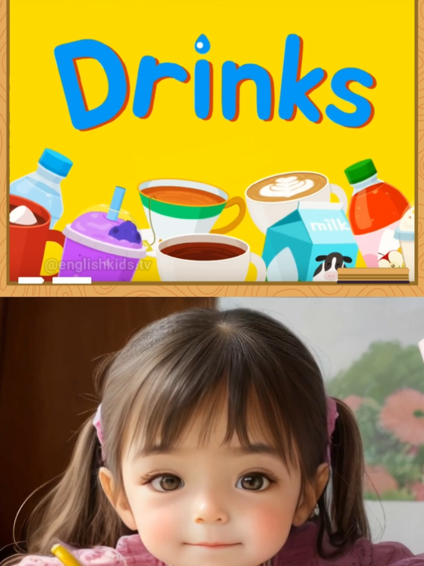 Kids vocabulary - Drinks - Learn English for kids - English educational video (Part 1) #foryour #viralvideo #TikTokShop #Trend #popular #trendingtiktok #funny #memes #kids #kidsoftiktok #learnEnglish #english