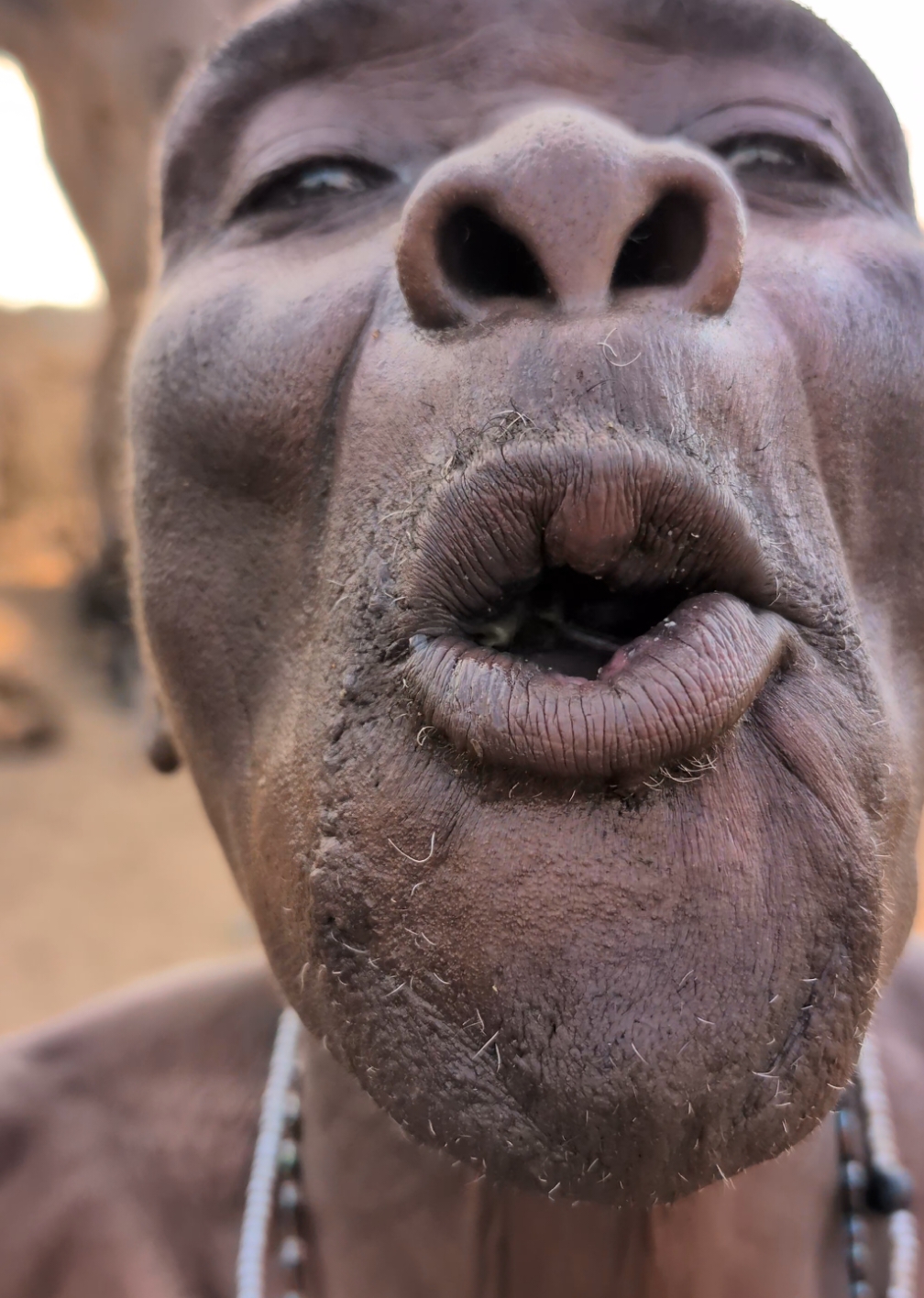 Hadzabe Old man enjoying his favorite meal middle of nowhere ‼️😋 So delicious #hadzabetribe #villagelife #africatribes #tiktok #USA