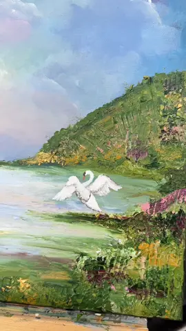 The first painting in my new Irish mythology collection, The Children of Lir 🦢✨ #ireland #irishtiktok #travel #mythology #irishart #irishartist #celticmythology  #irish #cork #irishpainter #BookTok 
