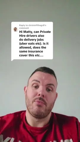 Replying to @christoffthegr8 private hire insurance aka hire and reward also allow drivers to deliver food and parcels as well as people #delivery #uber #taxidriver #ubereats #deliveroo #uberdriver 
