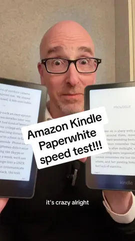 Speed test: Amazon Kindle Paperwhite Gen 12 vs. Gen 11! This new Kindle is so fast! #techtok #techradar #viral #gadget #amazon #kindle #kindlepaperwhite #speedtest #ereader #wickedfast #LiveOutlandish 