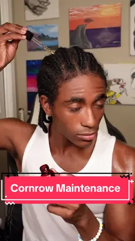 This is my cornrows maintenance routine! I do it about every 3 days! Afro comeback is on the way🤠 - - - - - #afro #fro #curlyfro #curls #braids #cornrows #curlyhair #blackhair #coils #afrohair #afrotok #toktotarik #ahmedreynolds #naturalhair #type4hair #fyp #foryou #viral #aesthetic 