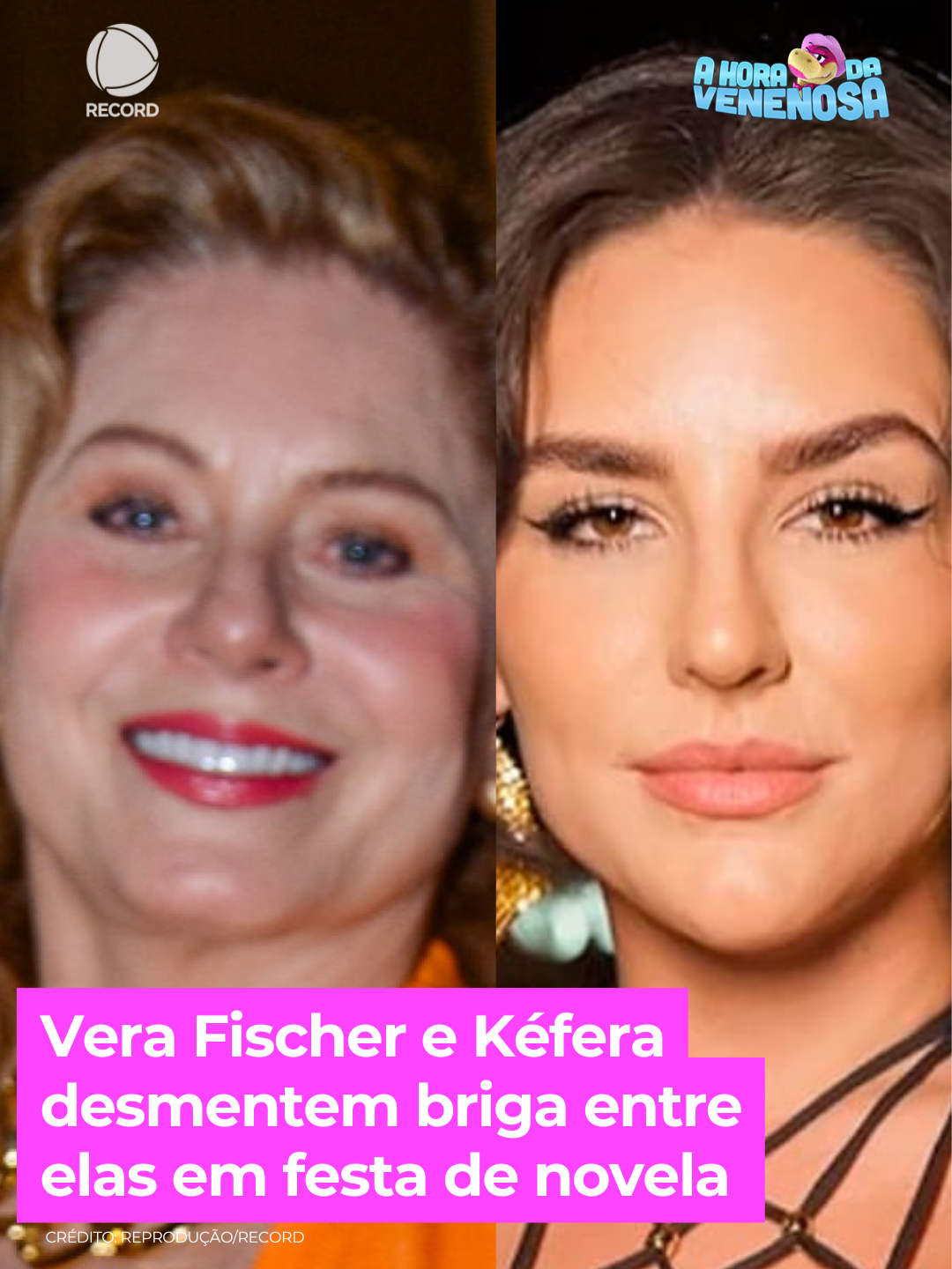 Eita! João Vicente contou um desentendimento que teria acontecido entre Vera Fischer e Kéfera em uma festa de novela. Segundo o ator, Vera se irritou com Kéfera e jogou a bolsa longe. Mas as duas desmentiram o ex de Sabrina Sato e disseram que não teve briga nenhuma entre elas. Olha só! #AHoraDaVenenosa #BalançoGeral #joaovicente #verafischer #kefera