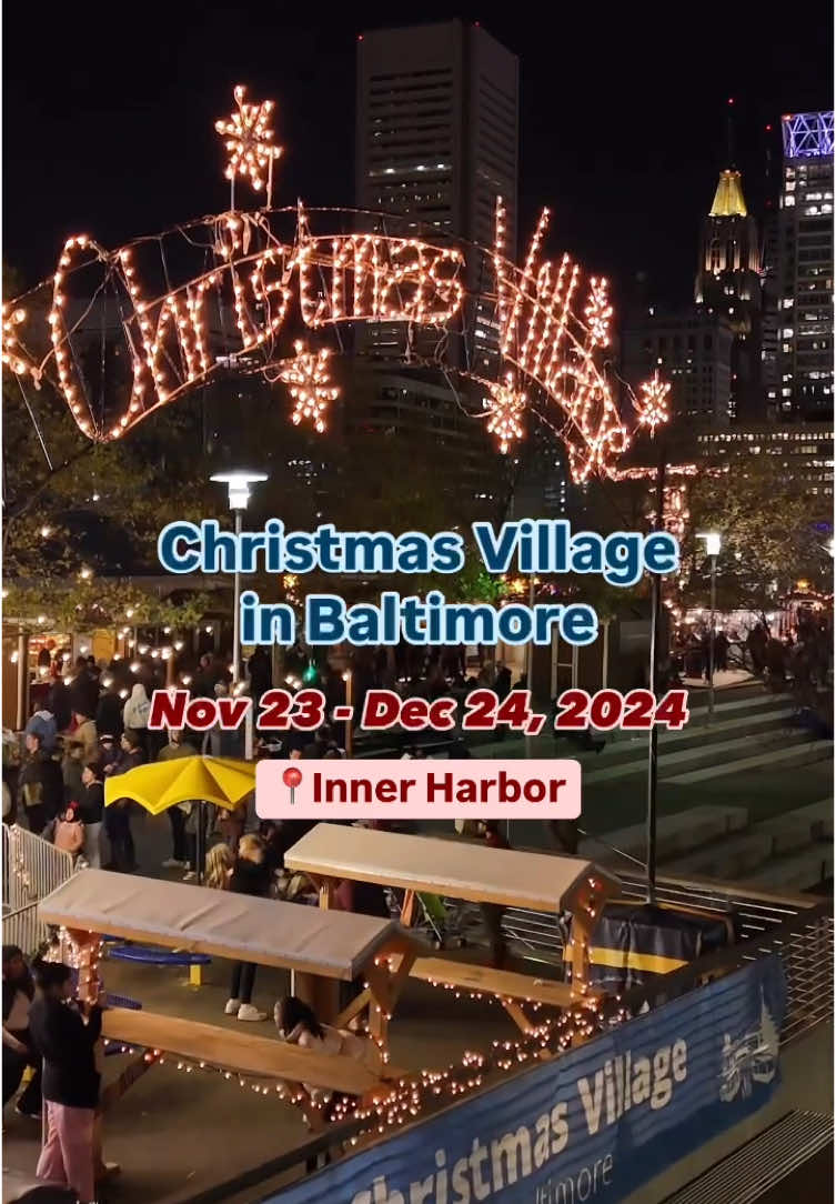 Baltimore‘s German Christmas market will be back from Nov 23 - Dec 24, 2024! 😍🎄🇩🇪 #bmorechristmas #fyp #discover #christmasvillageinbaltimore #bmoreevents #bmorefoodie #dmvtiktok #dmvfoodie #bmorethingstodo #marylandevents #marylandactivities #baltimoretiktok 