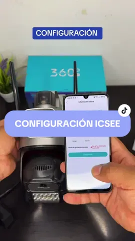 CONFIGURACIÓN DE LA CAMARA CON SIRENA 🚨🚨 #camaradeseguridad #camaras #security #familia #hogar #tutorial 