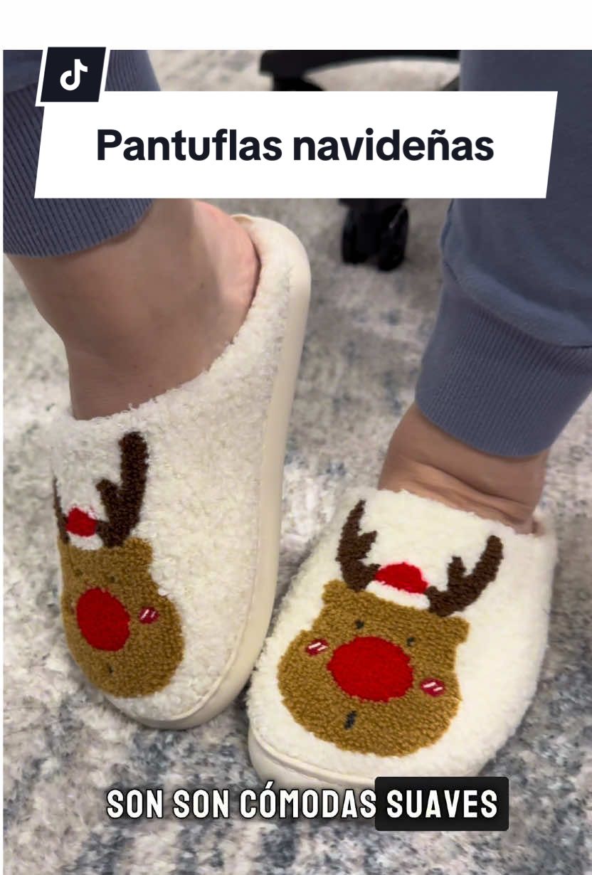 Pantuflas de navidad de felpa suave antideslizante. #fallsdealsforyou #shophalloween 