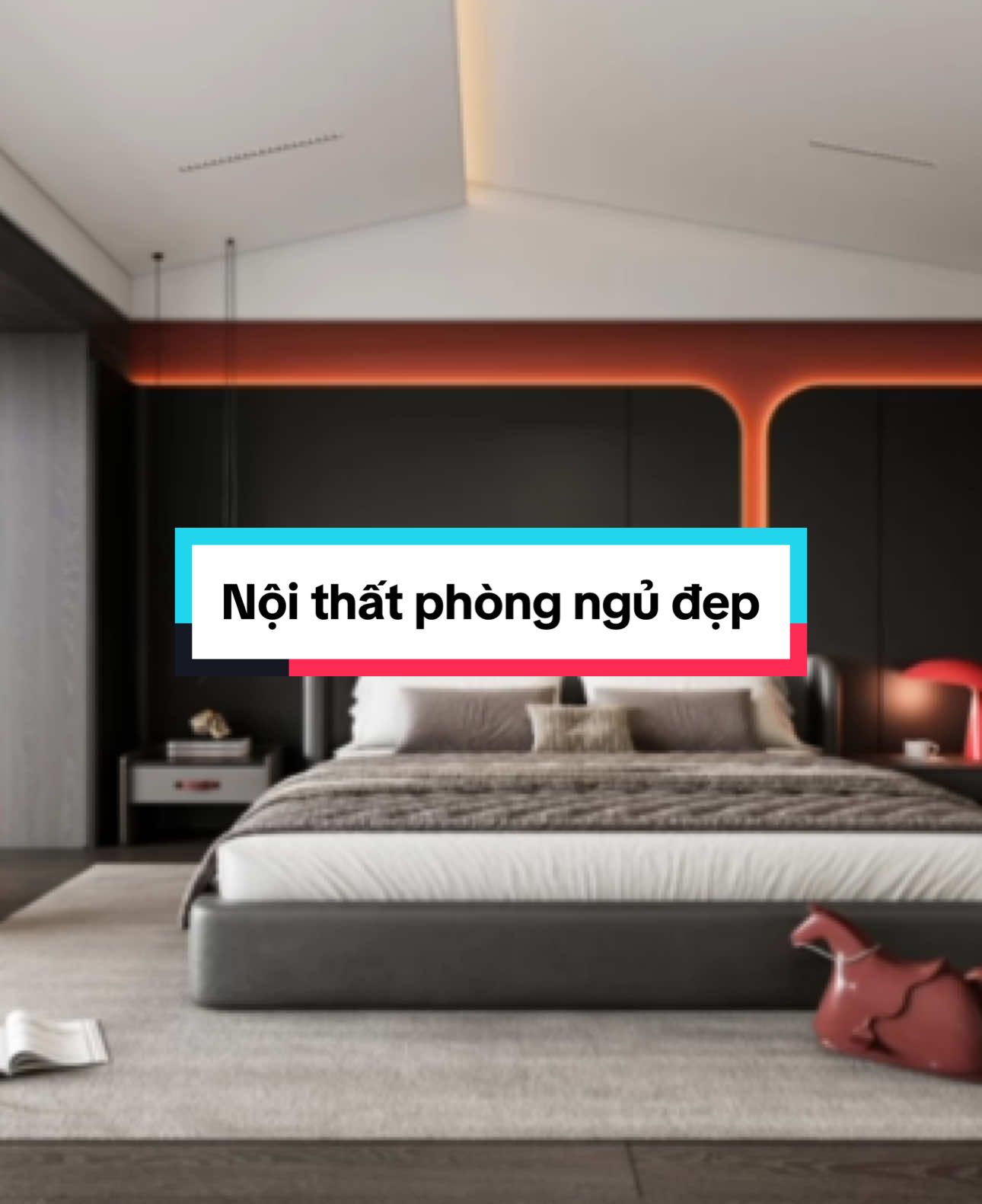 Nội thất phòng ngủ tông tối đẹp #thietkenoithat #nguyencuongdesign #thicongnoithat #noithatnhadep #noithatdep #phongngudep #phongnguxinh #phongkhachdep 