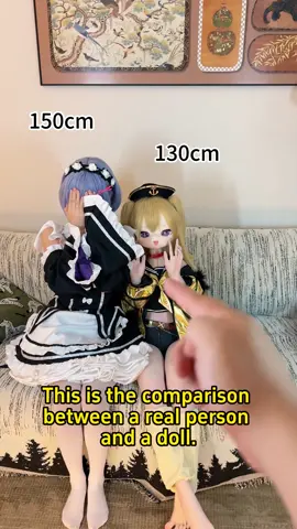 Let’s see how the doll compares to the real person! #dolls #anime #cosplay #bache #Rem 