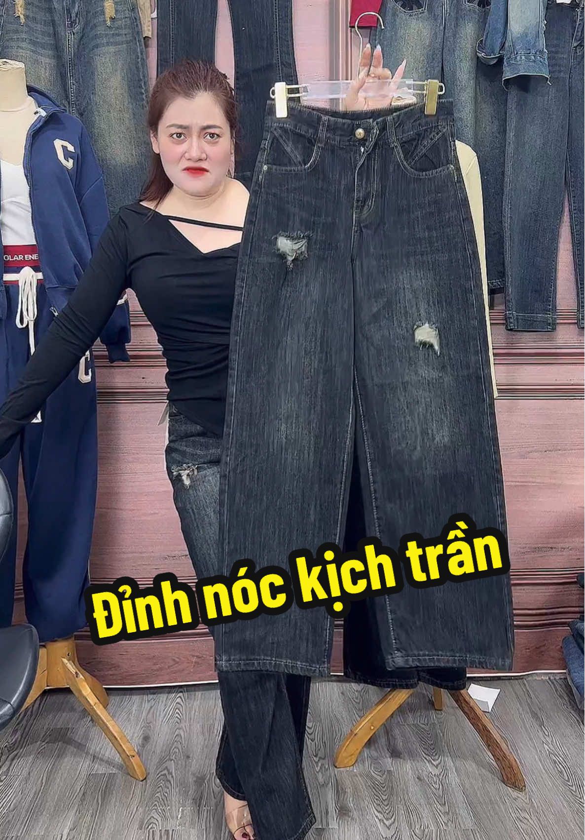 Em nó đẹppp #jeans #quan #bigsize #suong 