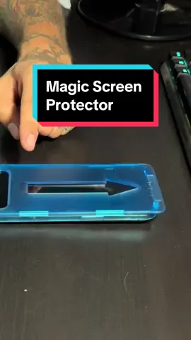 Oddly satisfying screen protector installation 😂