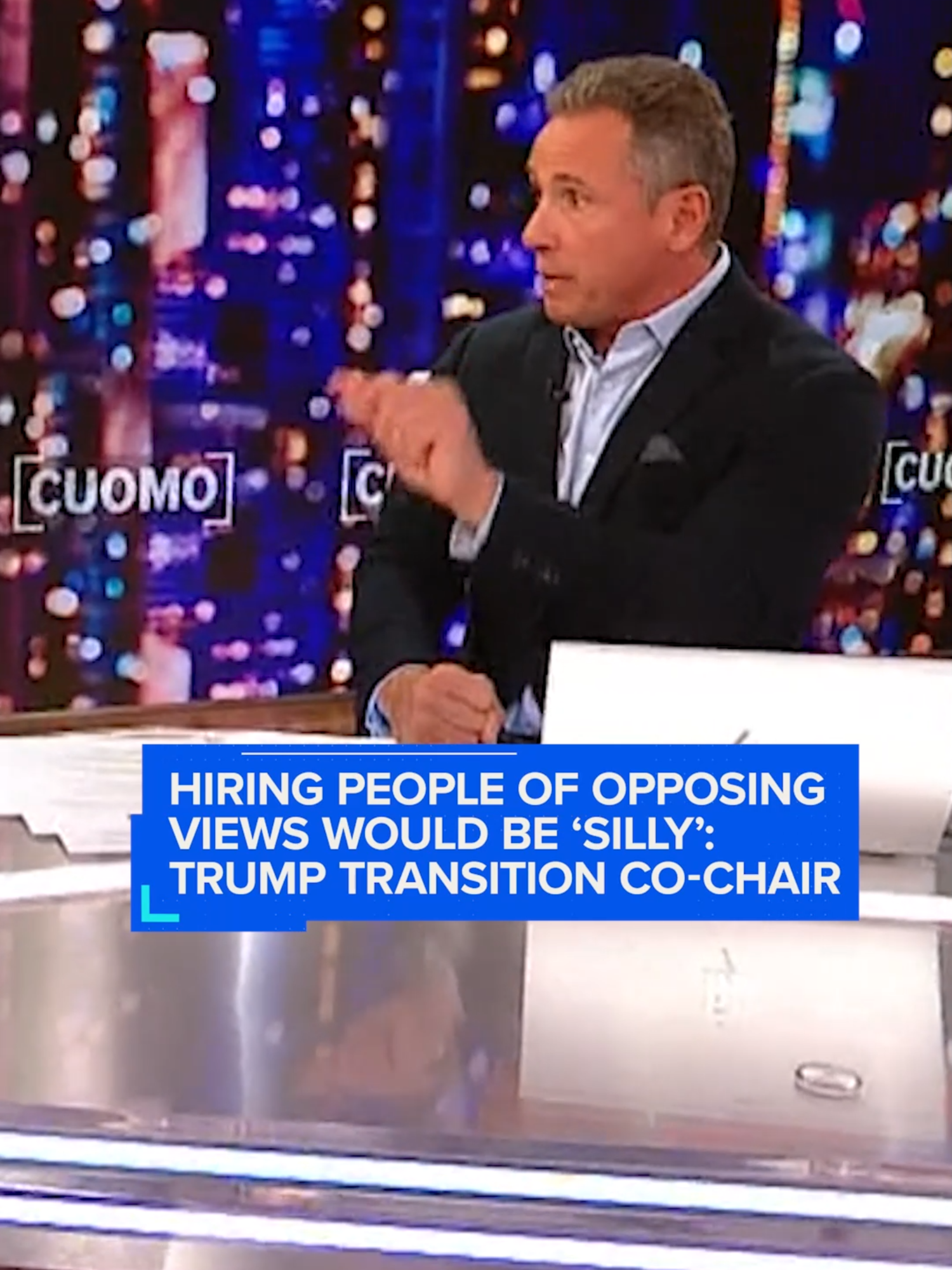 Howard Lutnick, Trump transition team co-chair, says Trump will be hiring exclusively #Republicans for his cabinet in a would-be second term. Lutnick joins #CUOMO and argues that if elected, #Trump “would be the boss” and that “the concept of people working against him needs to end.”