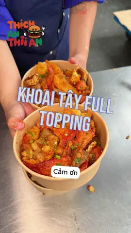 Khoai Tây Full Topping #reels #anvat #review #thichanthian #fyp 