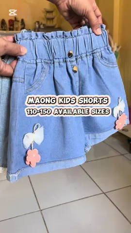 Maong shorts for kids girl 110-150 available sizes for only 189 pesos🎀🌬️🎀🌬️ #kids #kidsgirl #parent #maongshorts #denimshorts #shortsforkids #summershorts #shortsforkidsgirl #fyp 