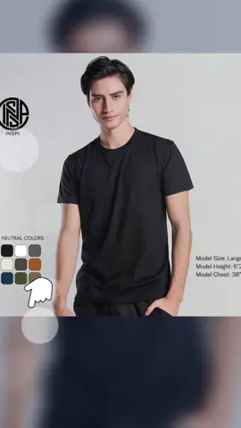 New INSPI Basics Round Neck Shirt Premium Cotton Neutrals Collection Tshirt for Men Essential Tee Shirts Casual Outfit For Mens Menswear Top Asian Fabrics  Streetwear Plain Crewneck Only #foryoupage 