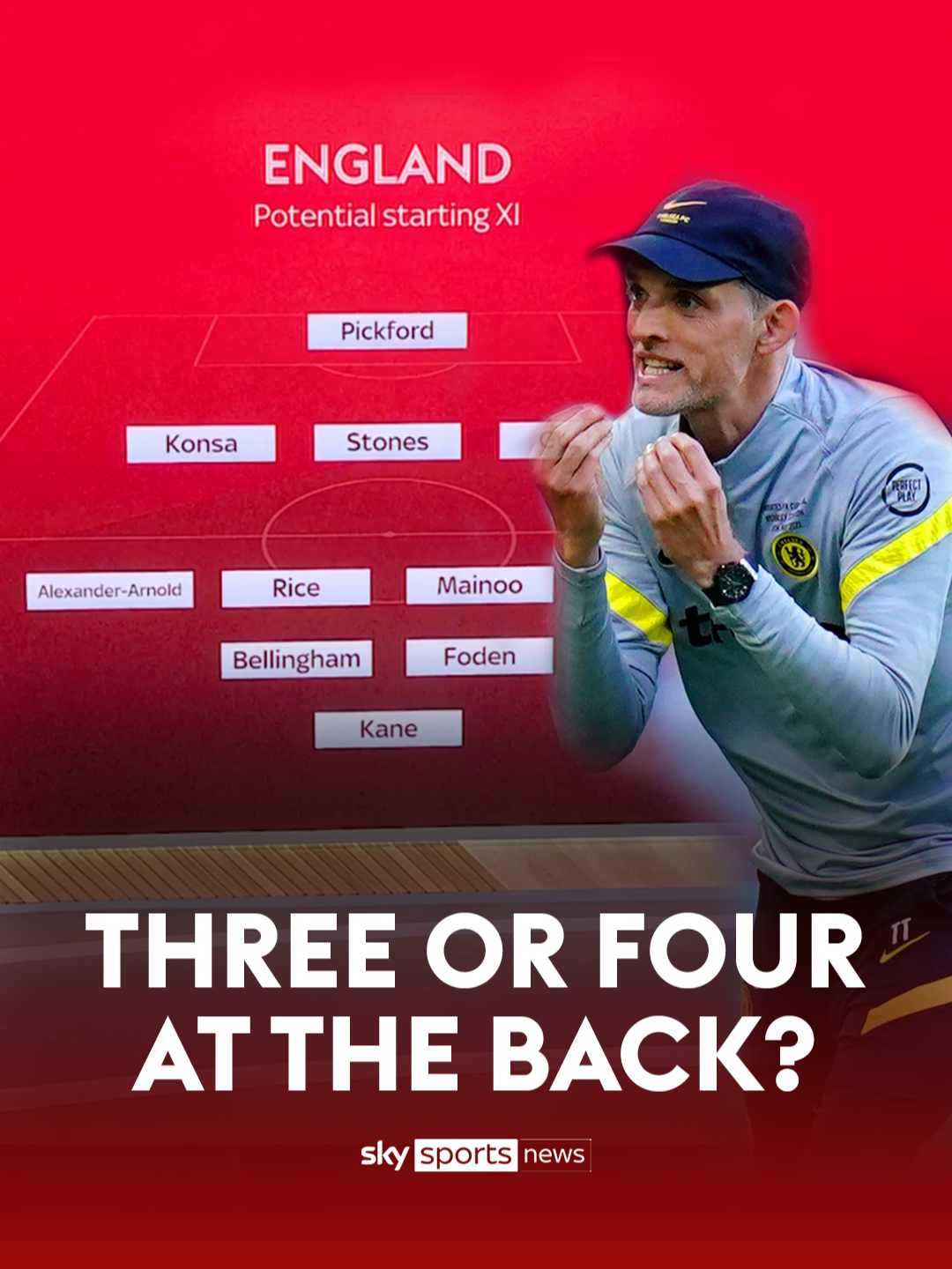 Three at the back or four at the back?.... What formation will Thomas Tuchel Use? #skysports #skysportsnews