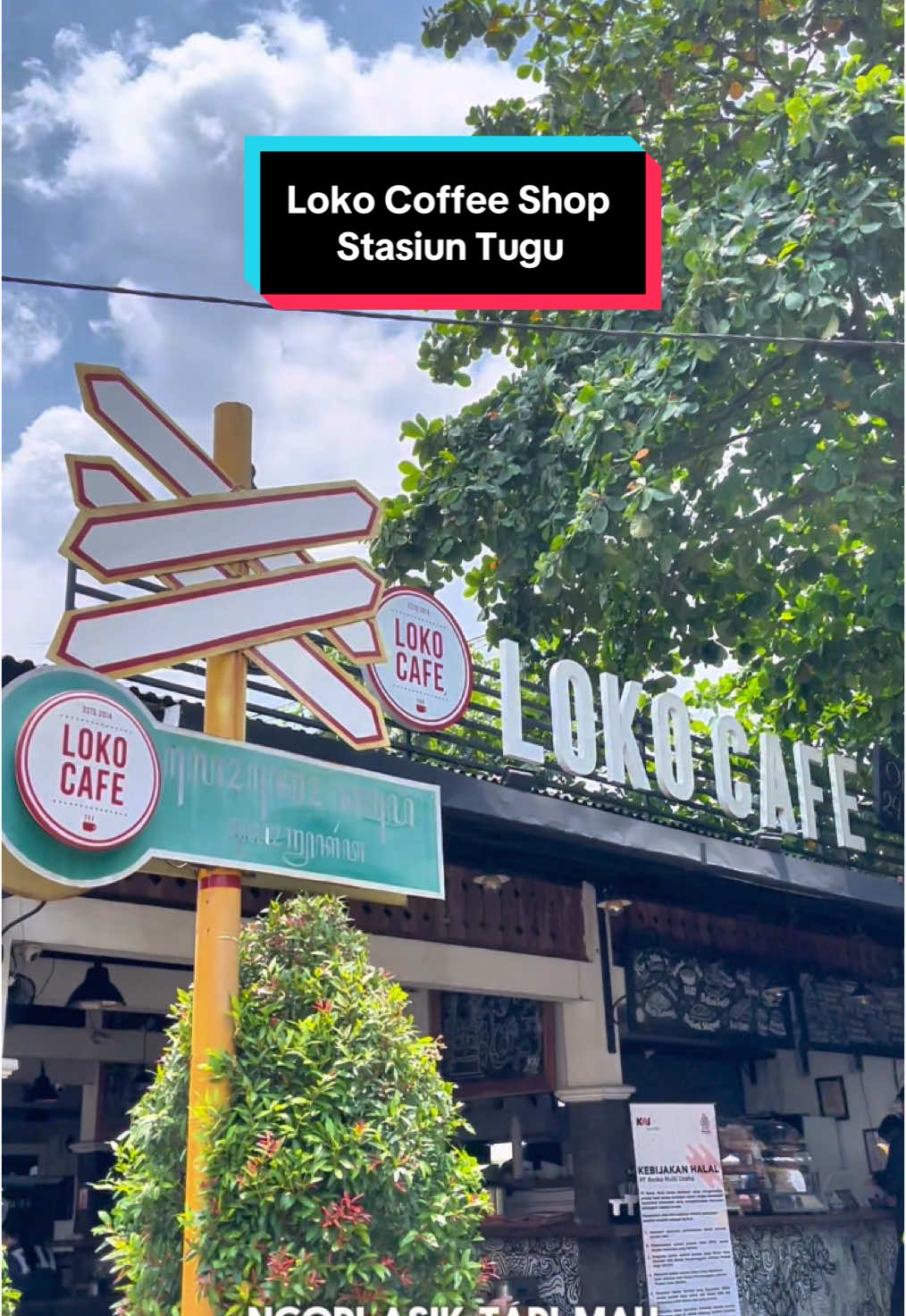 Tempat ini cocok buat pecinta kopi tapi pengen suasana yang beda. Loko Coffee Shop solusinya! Yuk mampir ☕️🙌🏻 #TTPetualangPro #lokocoffeeshop #stasiuntugu 