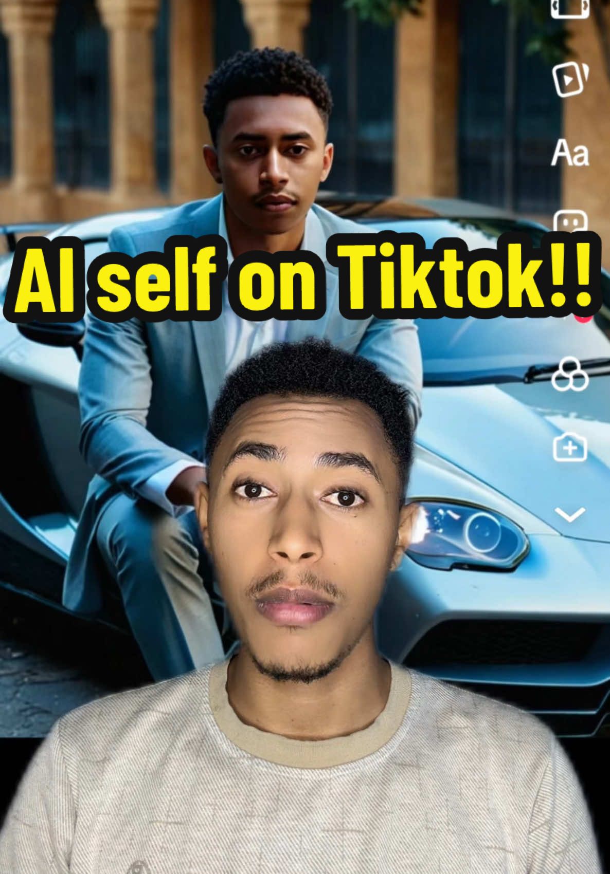 How to use AI self on Tiktok!!