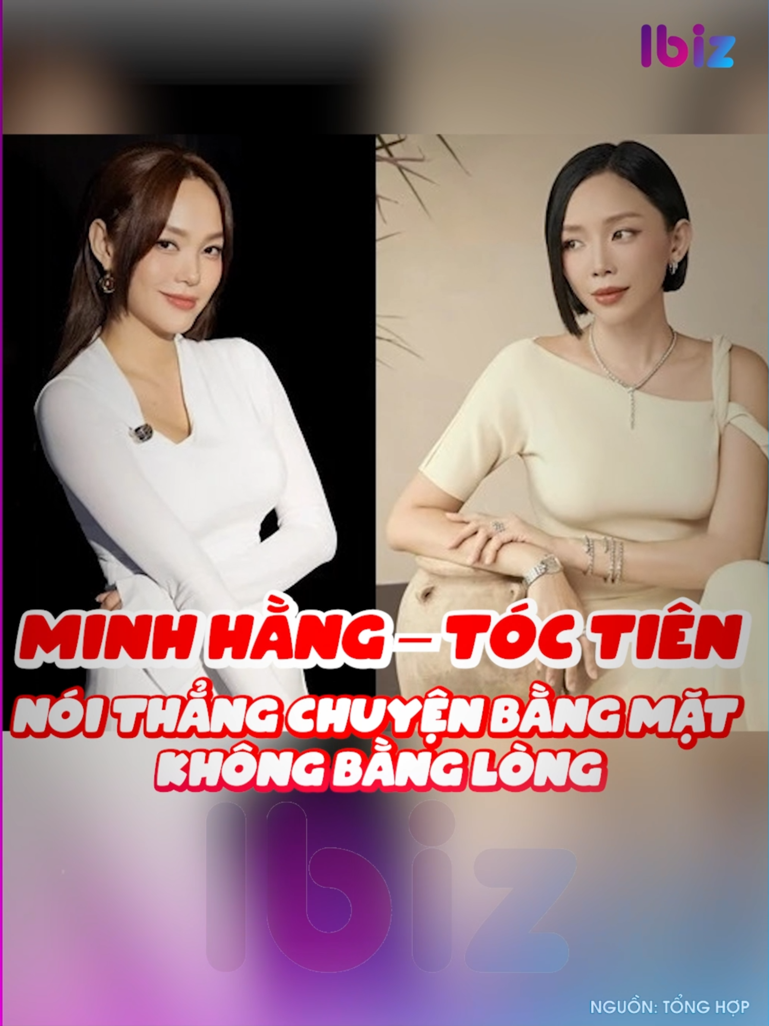 Minh Hằng – Tóc Tiên nói thẳng chuyện bằng mặt không bằng lòng #Ibiz #Ibiznews #minhhang #toctien #chidepdapgioresong