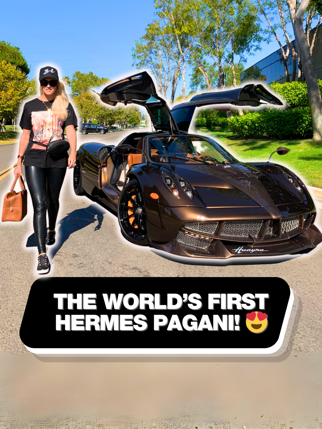 Pagani went and dripped out head-to-toe in Hermes! 🤩 #pagani #hermes #supercar