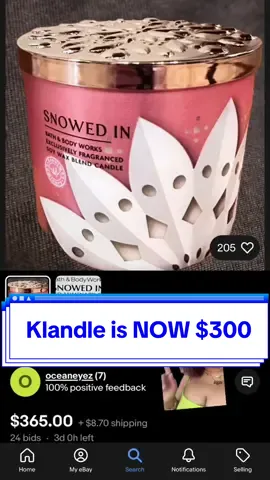 Replying to @daniiidarko #greenscreen UPDATE: the klandle from @Bath & Body Works is being resold at crazy markups 😭 ngl i wanted one, but not for this price!! Do you think this is worth it for potentially valuable item?  #candle #packagingdesign #graphicdesign #photoshop 