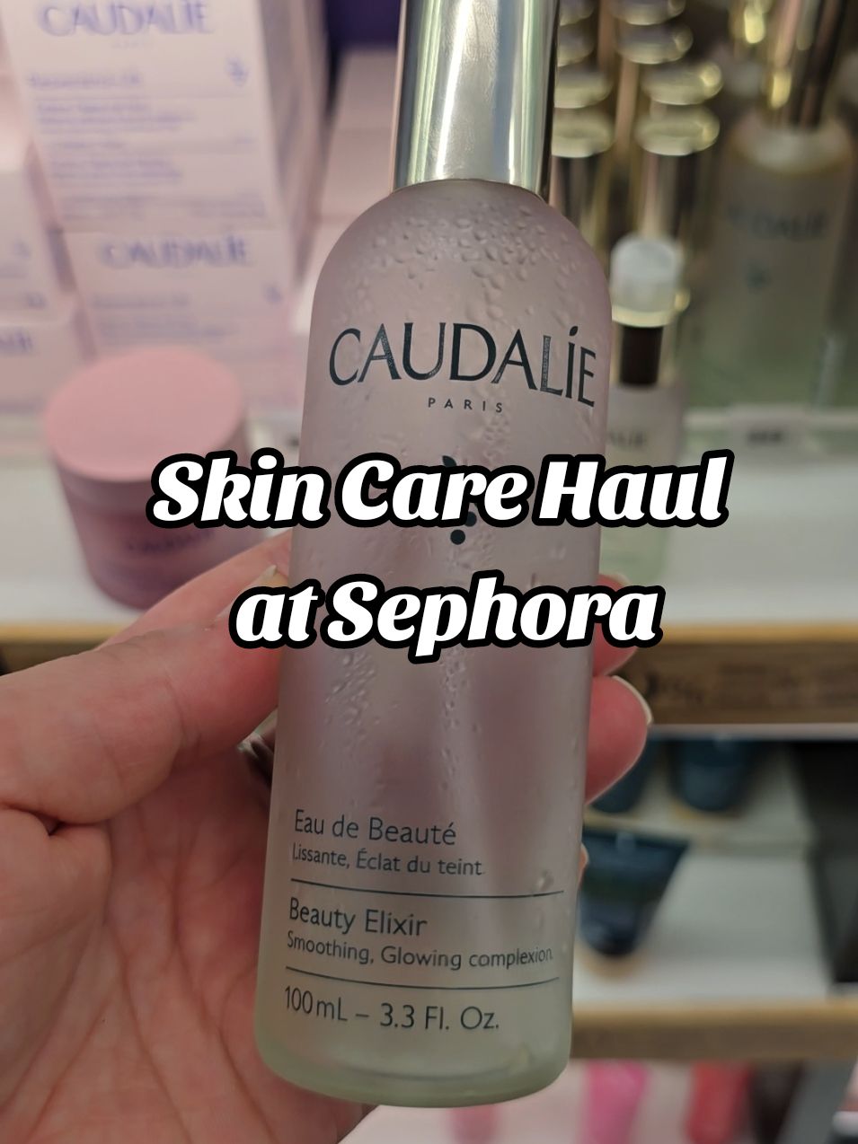 sephora haul  Let me know if you want me to show you how I use the Pret a powder mist from @Bumble and bumble.  It's been such a hair hack for post work out sweaty hair.  Also, next weekend I will have to show you the Caudalie haul I get from Paris. What are you favorites from them?  @Haus Labs by Lady Gaga  @Dieux Skin  @Innisfreeofficial  @SALT & STONE  @Sunday Riley  @Caudalie  @ONE SIZE BEAUTY #sephorahaul #beautyhaul #skincare #hairtip 