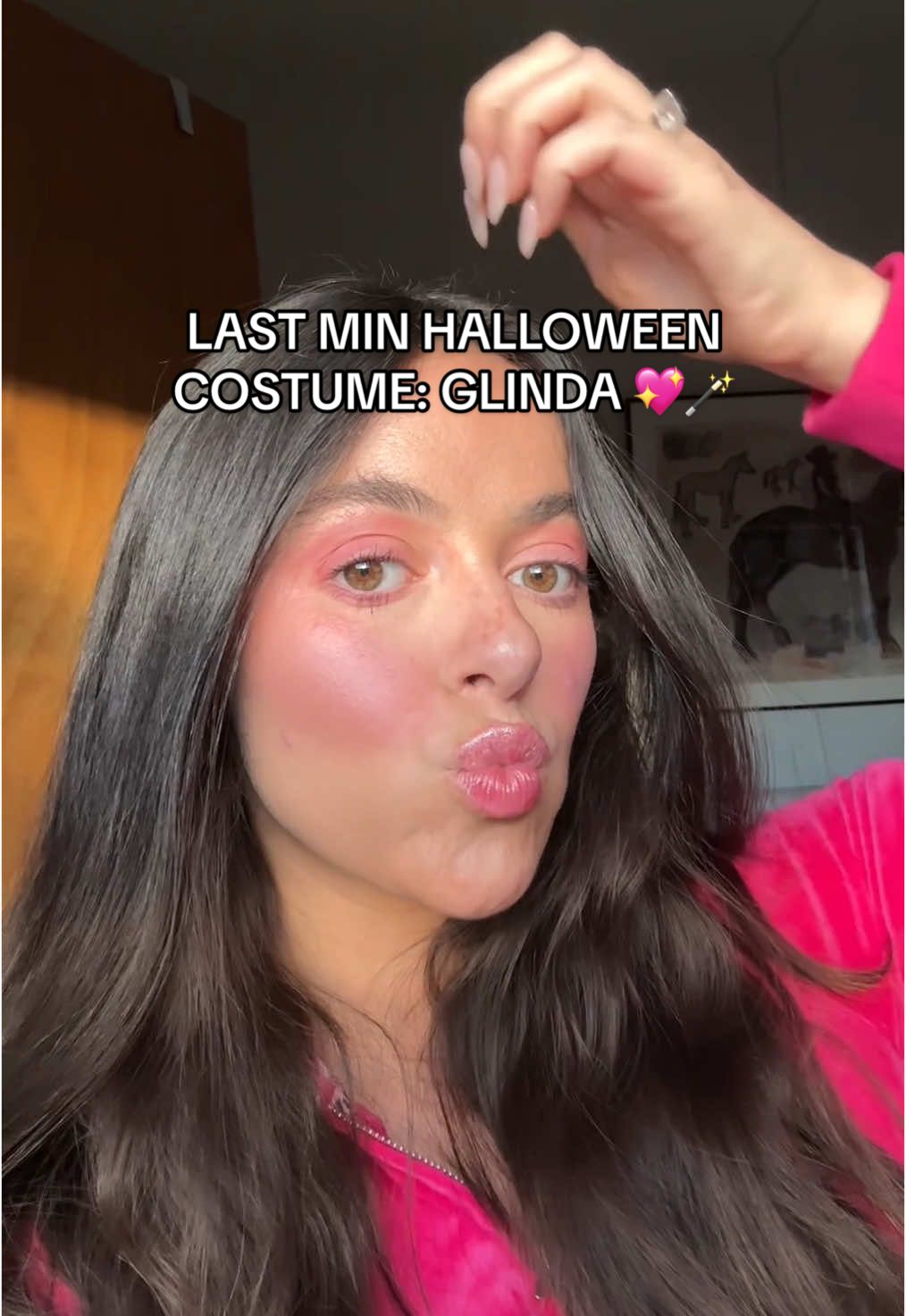 Replying to @Sophia Muni235 homemade #halloween costumes all the waaaay!!! Obsessed with this all pink make up look for Glinda from Wicked! Using all @mcobeauty_us products – super easy and affordable. I get them at Amazon or Kroger! #MCobeautypartner 